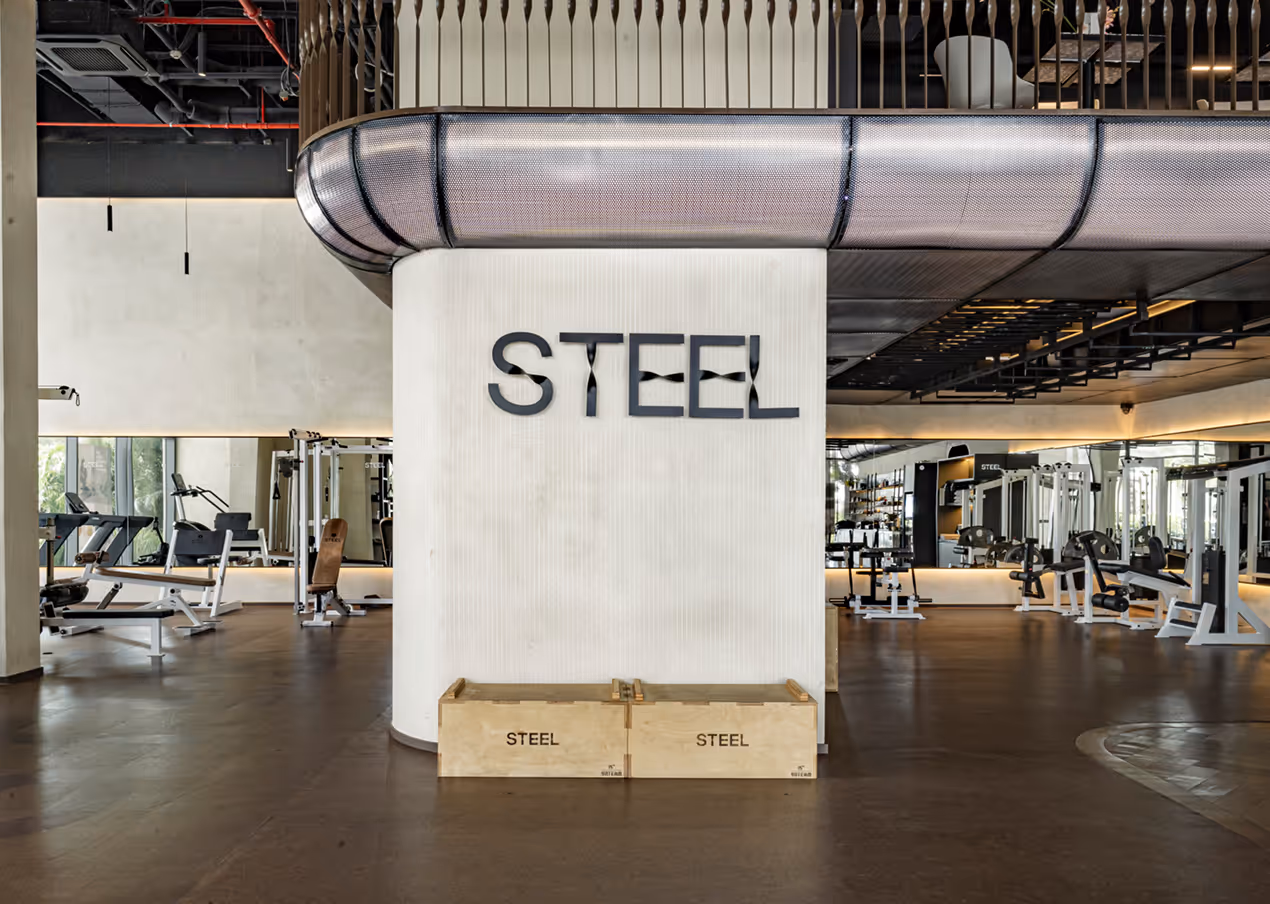 Central training zone at STEEL District 2